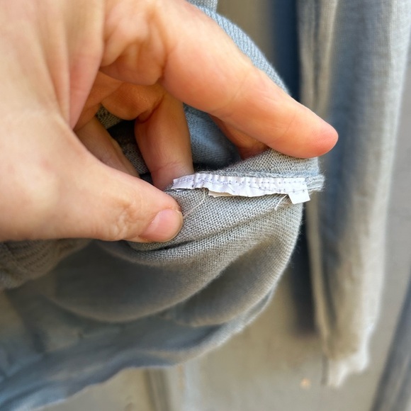 Red Valentino blue ruffle front sweater, size approx Small - Picture 8 of 9